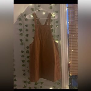 Brown Overall Dress with Pocket. Gently worn, perfect condition!